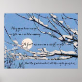 Irish Blessing - Mai Sie warme Worte über Erkältun Poster (Vorne)