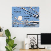 Irish Blessing - Mai Sie warme Worte über Erkältun Poster (Heimbüro)