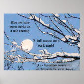 Irish Blessing - Mai Sie warme Worte über Erkältun Poster (Vorne)