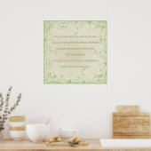 Irish Blessing-May die Straße aufsteigen, um Sie z Poster (Küche)