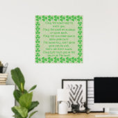 Irish Blessing-May die Straße aufsteigen, um Sie z Poster (Heimbüro)