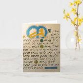IRISH BLESSING NOTECARD KARTE (Gelbe Blume)