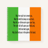 Irish Blessing Notizblock (Vorderseite)