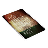 Irish Blessing on Distressed Flag Greeting Card Magnet (Rechte Seite)