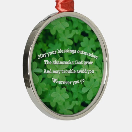 Irish Blessing Ornament Aus Metall (Rechts)