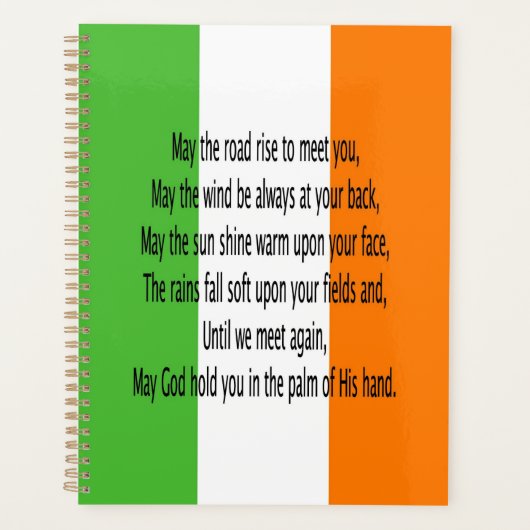 Irish Blessing Planer (Vorderseite)
