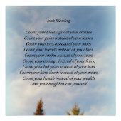 Irish Blessing Poster (Vorderseite)