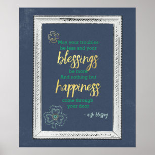 Irish Blessing Poster