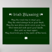 Irish Blessing Poster (Vorne)