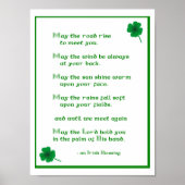 Irish Blessing Poster (Vorne)