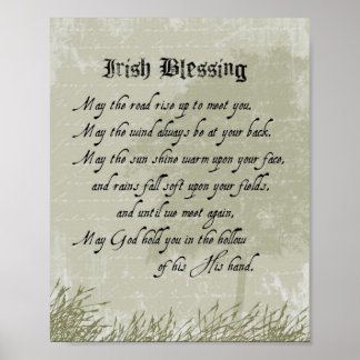 Irish Blessing Poster