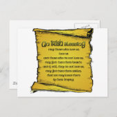Irish Blessing Postkarte (Vorne/Hinten)