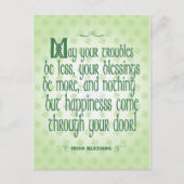 Irish Blessing Postkarte (Vorderseite)