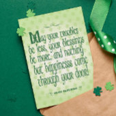 Irish Blessing Postkarte