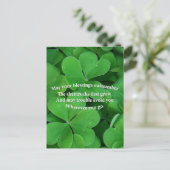 Irish Blessing Postkarte (Stehend Vorderseite)