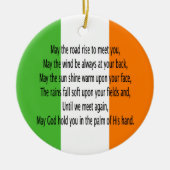 Irish Blessing Prayer Keramik Ornament (Vorne)