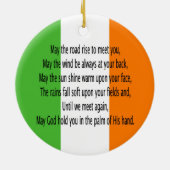 Irish Blessing Prayer Keramik Ornament (Hinten)