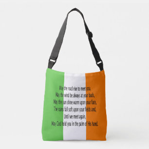 Irish Blessing Prayer Tragetaschen Mit Langen Trägern