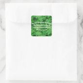 Irish Blessing Quadratischer Aufkleber (Tasche)