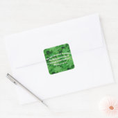 Irish Blessing Quadratischer Aufkleber (Umschlag)