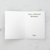 Irish Blessing Quilt Geburtstags Grußkarte Feiertagskarte (Innenseite)