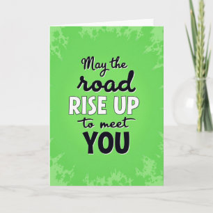 Irish Blessing Road Rise Up Karte