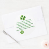 Irish Blessing Runder Aufkleber (Umschlag)