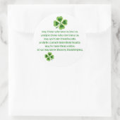 Irish Blessing Runder Aufkleber (Tasche)