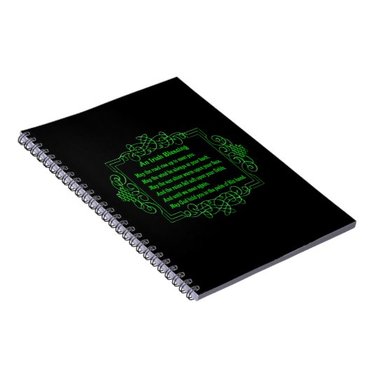 Irish Blessing Spiral Notebook Notizblock (Rechte Seite)