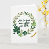 Irish Blessing Spuds Karte (Gelbe Blume)