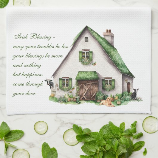 Irish Blessing St. Patrick's Day Geschirrtuch (Gefaltet)