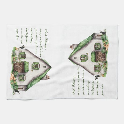 Irish Blessing St. Patrick's Day Geschirrtuch (Horizontal)