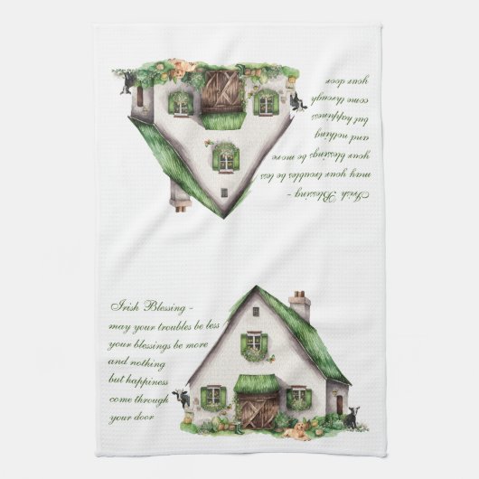 Irish Blessing St. Patrick's Day Geschirrtuch (Vertikal)