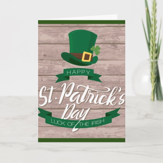 Irish Blessing St. Patrick's Day Greeting Card Karte (Vorderseite)