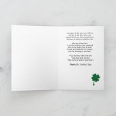 Irish Blessing St. Patrick's Day Greeting Card Karte (Innenseite)