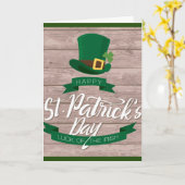 Irish Blessing St. Patrick's Day Greeting Card Karte (Gelbe Blume)