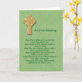 Irish Blessing St. Patrick's Day Karte (Gelbe Blume)