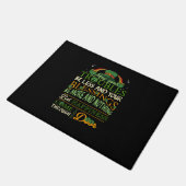 Irish Blessing St Patricks Day Leprechaun Rainbow Fußmatte (Schrägansicht)