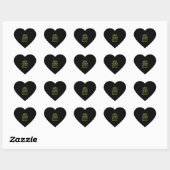 Irish Blessing St Patricks Day Leprechaun Rainbow Herz-Aufkleber (Blatt)