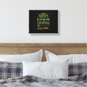 Irish Blessing St Patricks Day Leprechaun Rainbow Leinwanddruck (Insitu (Schlafzimmer))