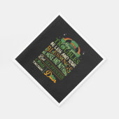 Irish Blessing St Patricks Day Leprechaun Rainbow Serviette (Ecke)