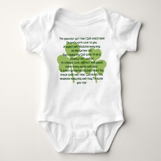 Irish Blessing T - Shirt - Baby Boy (Vorderseite)