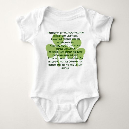 Irish Blessing T - Shirt - Baby Boy (Vorderseite)