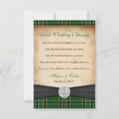 Irish Blessing Tartan Claddagh Lucky Wedding (Vorderseite)