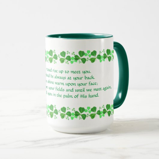 Irish Blessing Tasse (VorderseiteRechts)