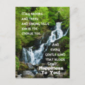 Irish Blessing Torc Waterfall Ireland Postcard Postkarte (Vorderseite)