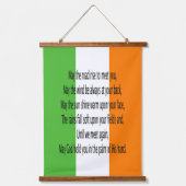 Irish Blessing Wandteppich Mit Holzrahmen (Vorderseite)