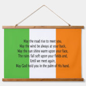 Irish Blessing Wandteppich Mit Holzrahmen (Vorne)