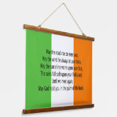 Irish Blessing Wandteppich Mit Holzrahmen (Gewinkelt)