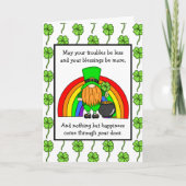 Irish Blessing | Zum St. Patrick's Day | Gnome C Karte (Vorderseite)
